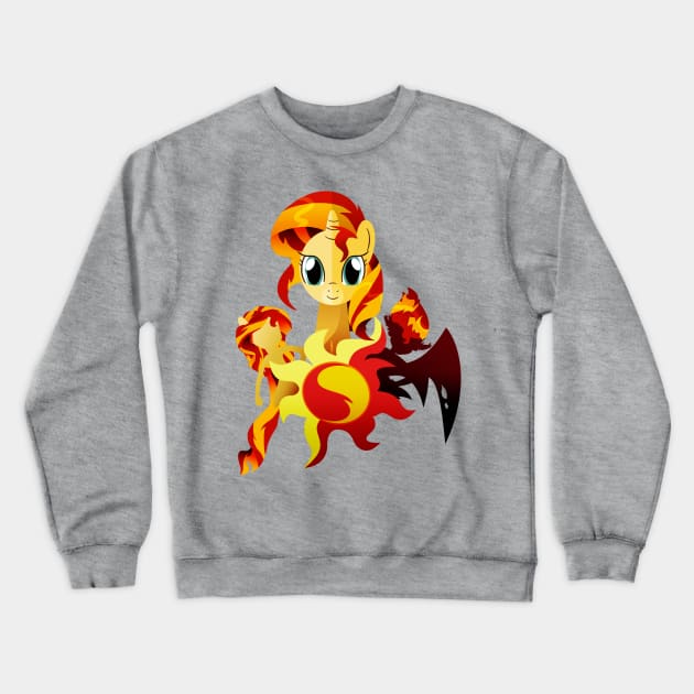 Sunset Shimmer Crewneck Sweatshirt by Ilona's Store